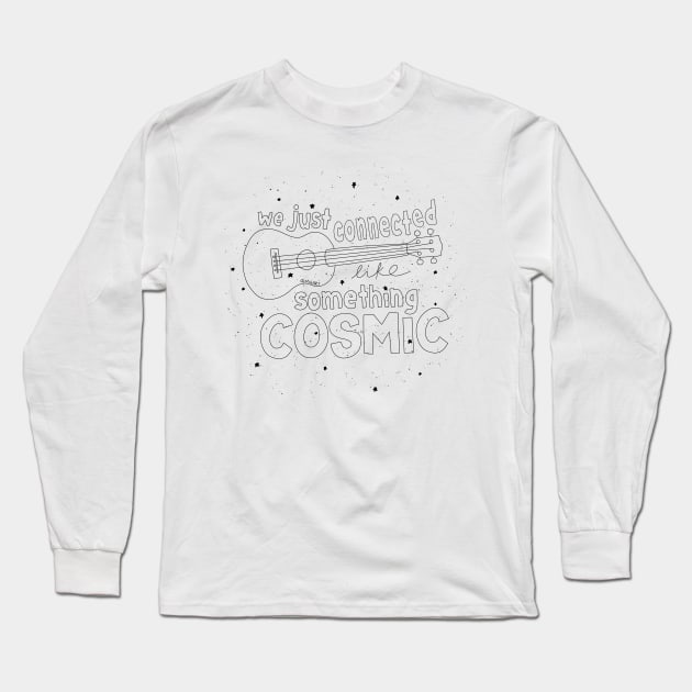 Something Cosmic - black Long Sleeve T-Shirt by djchikart